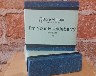 I'm Your Huckleberry, Sea Salt Soap Bar (Vegan, Palm Free)