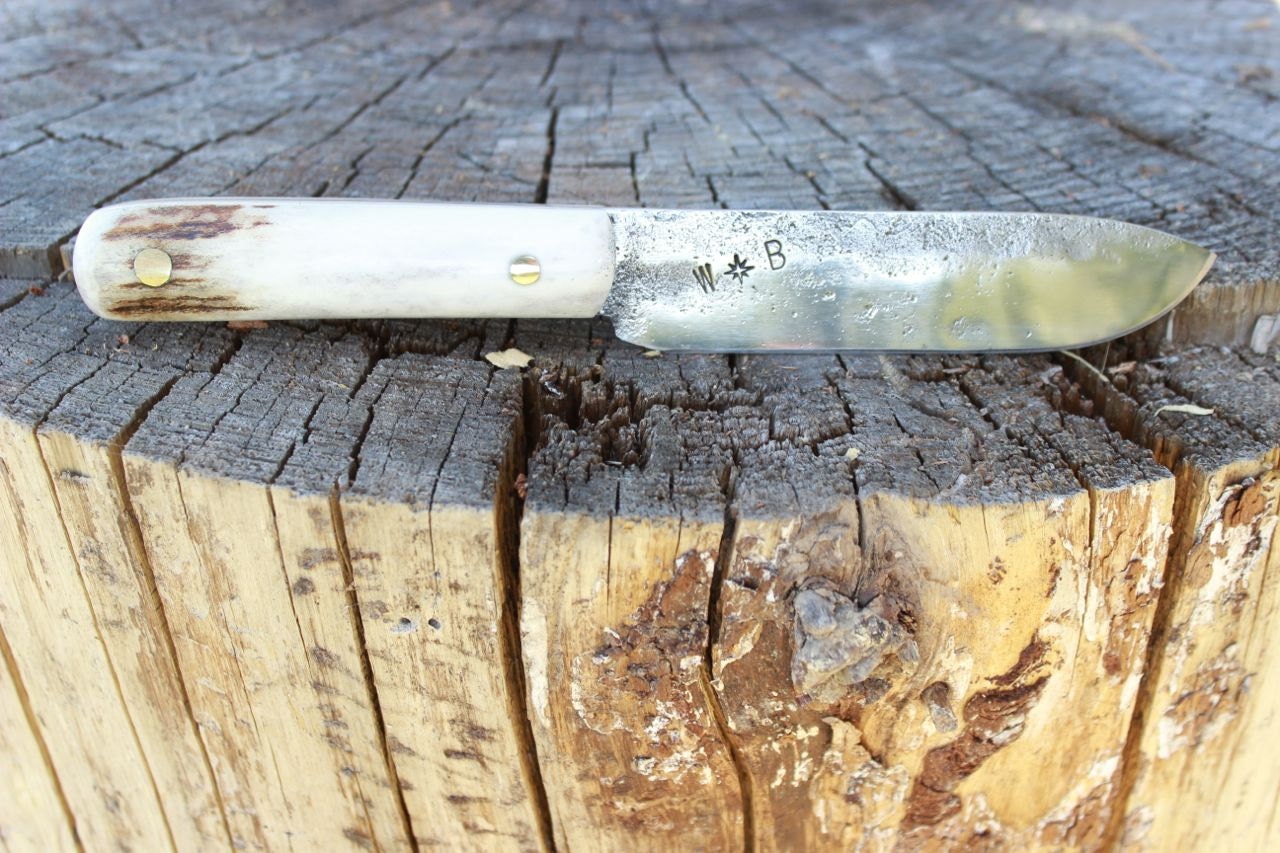 Rustic Hand 5160 Spring Steel Fixed Blade Knife Hunting