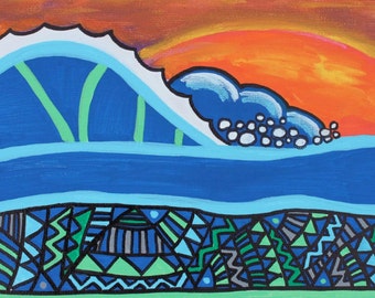Original Fine Art Giclee Print 11x14 "Terramar"