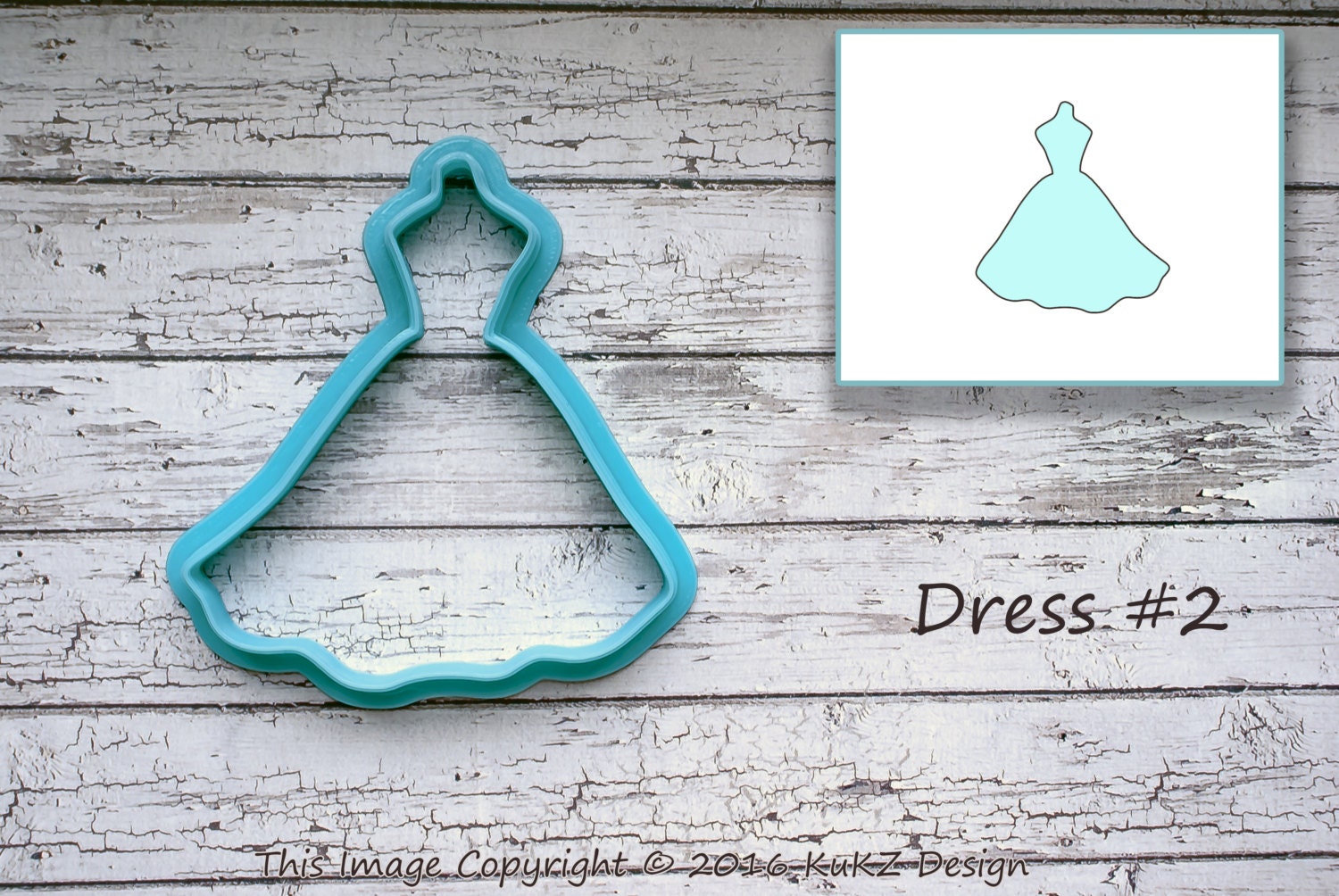 Bridal shower cookie cutter / Wedding dress cookie cutter/