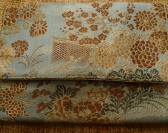 Silk clutch bag