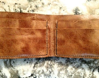 Hand Stitched Leather Wallet
