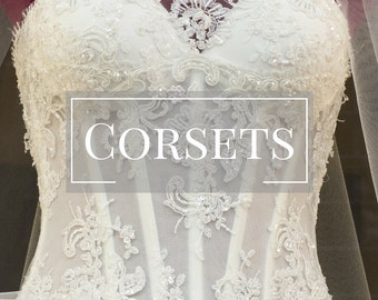 Corset Wedding Dress Bridal Gown- Corset Wedding Gown Wedding Dress Corset Bustier Wedding Dress Boned Wedding Gown Bridal Dress