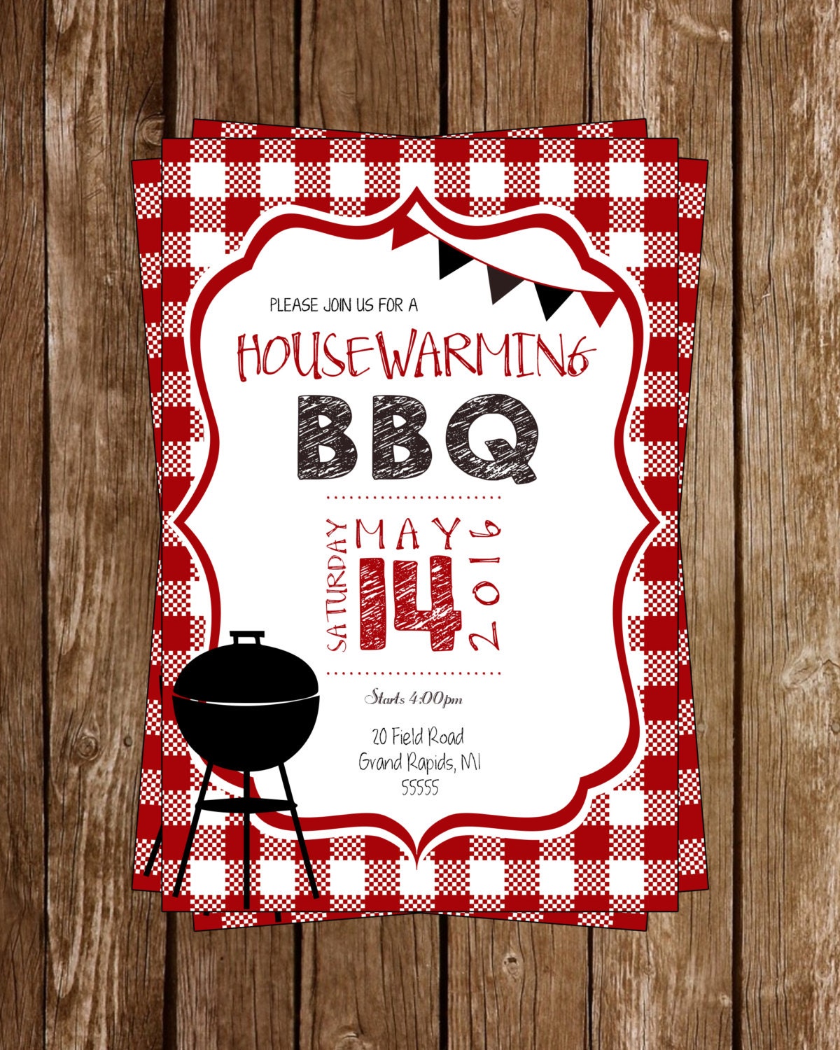housewarming bbq invitation bbq invitation invite printable housewarming bbq invitation