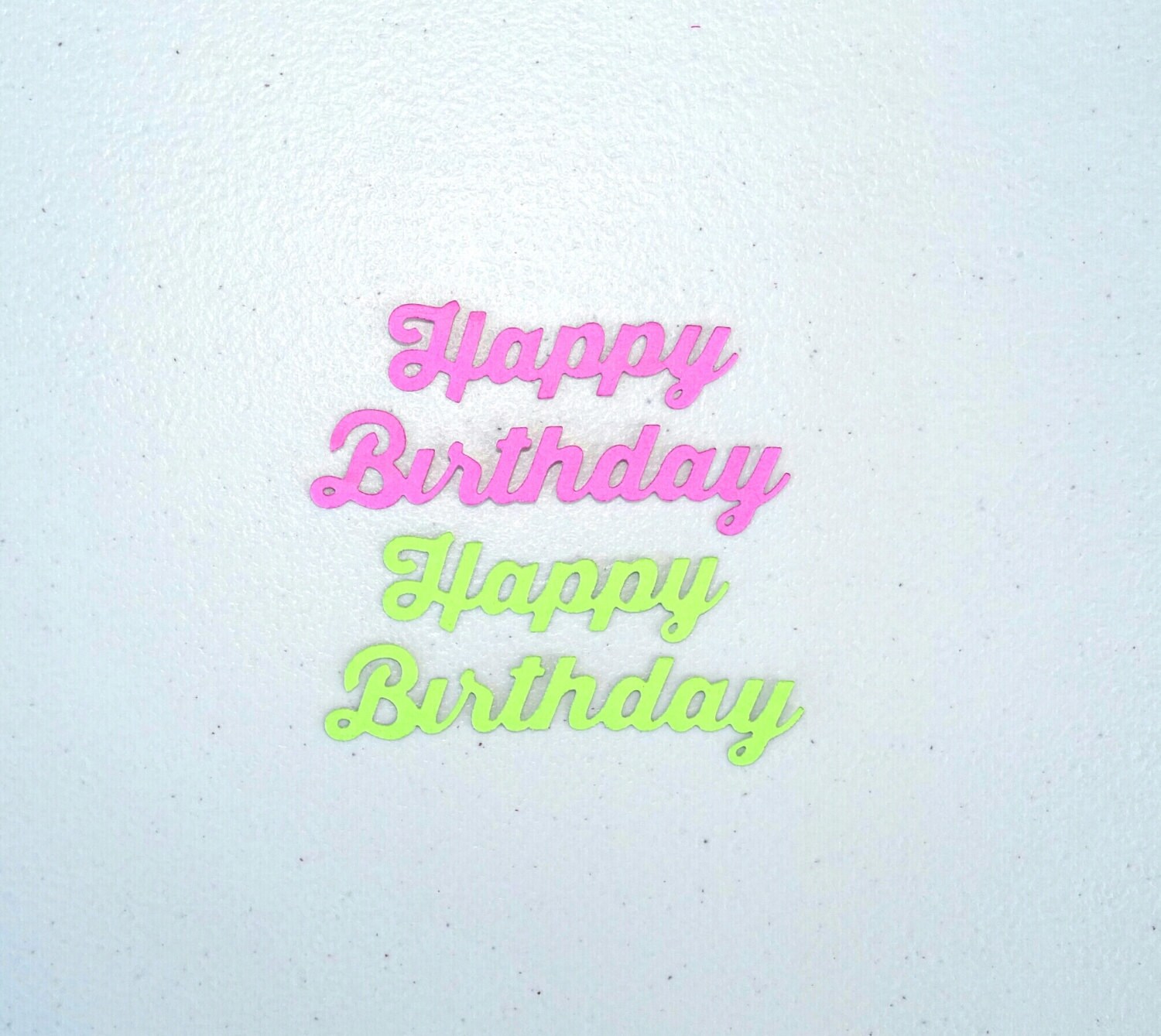 Die cuts Happy birthday Cardstock letters Paper craft