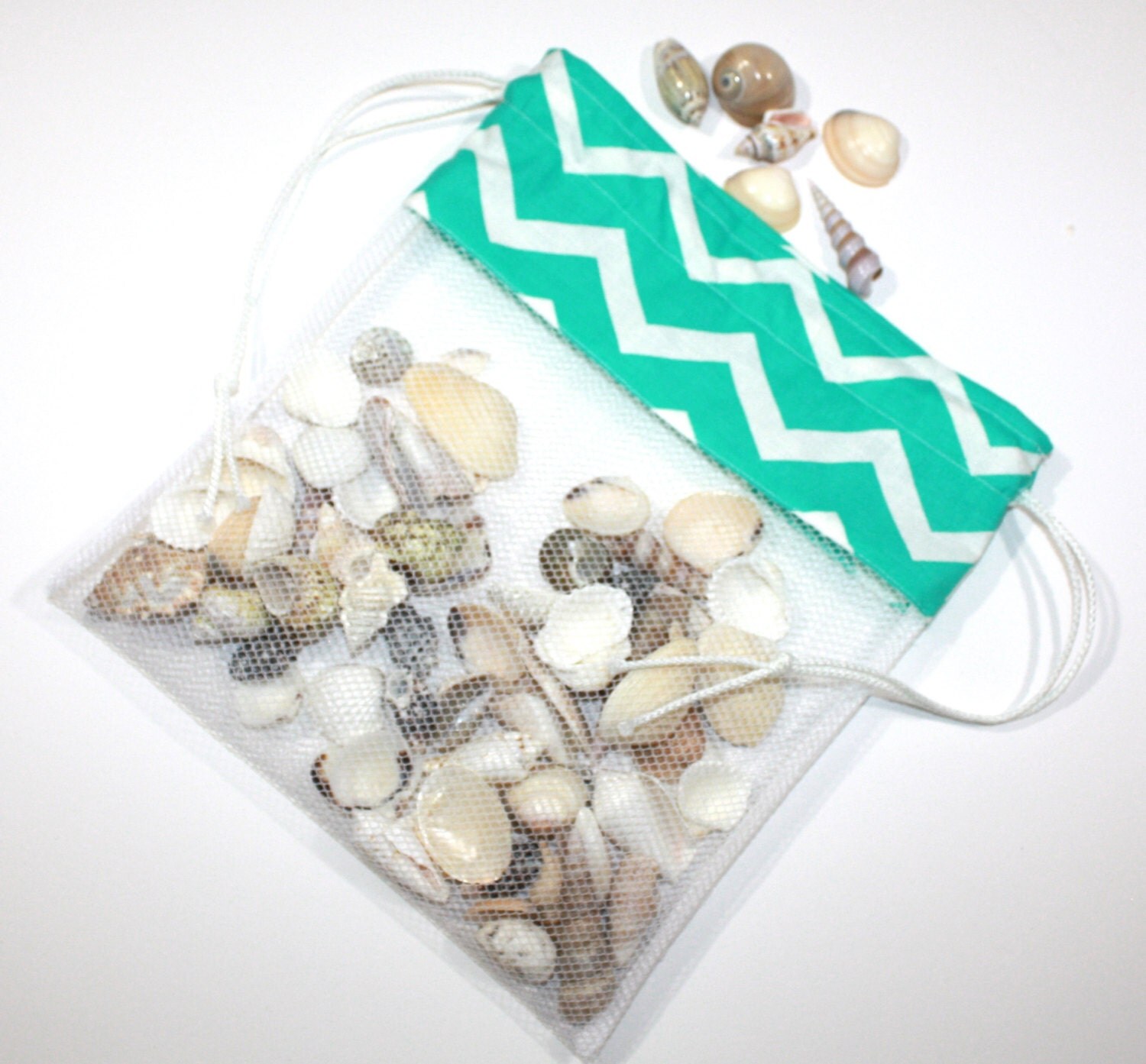 25% Off SALE Sea Shell Collecting Bags-Drawstring SeaShell Bags ...