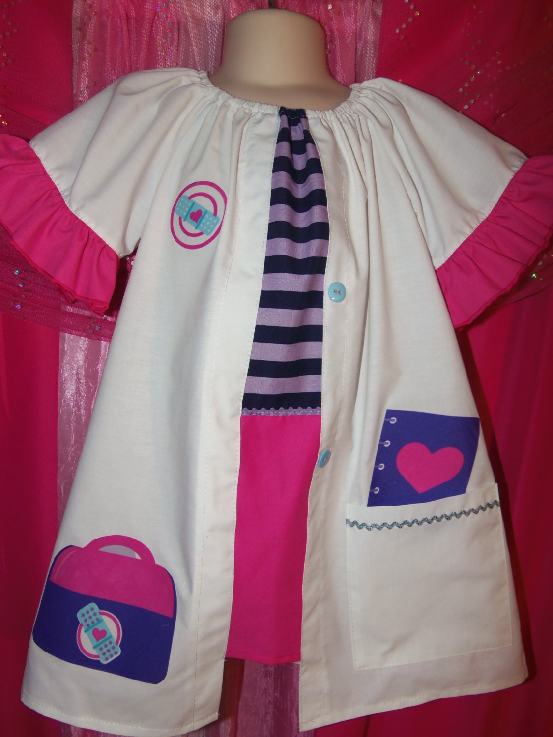 Doc McStuffins Mc stuffins inspired dress up dress Lab coat