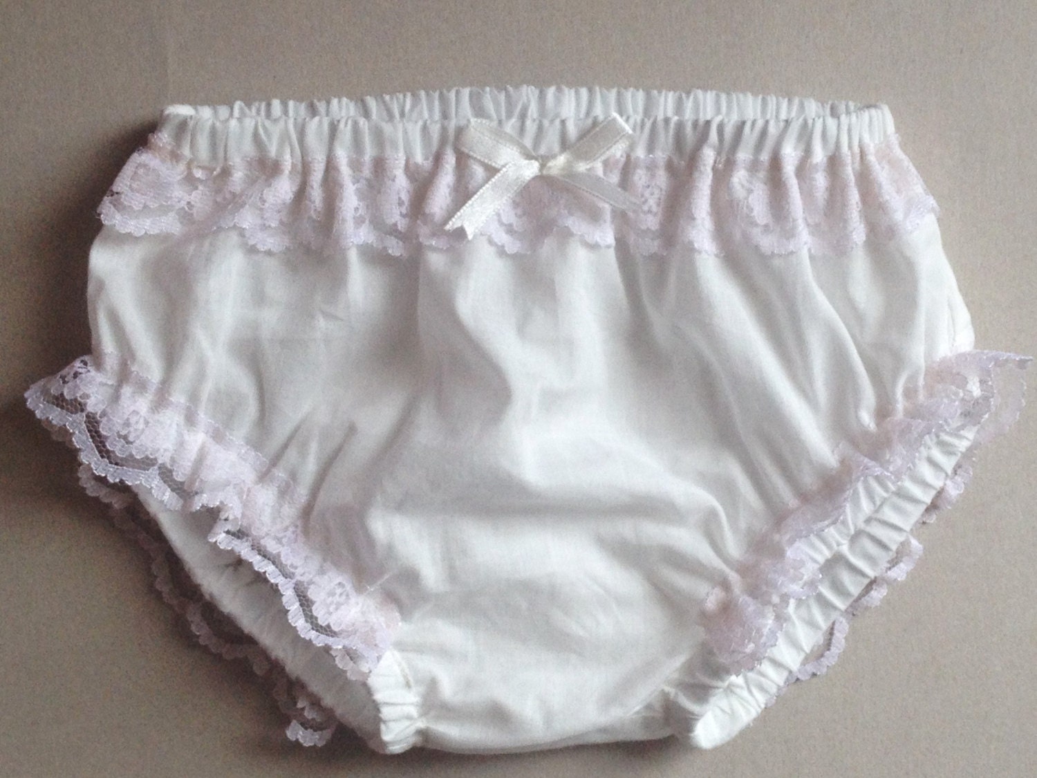 Christening baby underwear christening diaper by JasmineAndPoppy