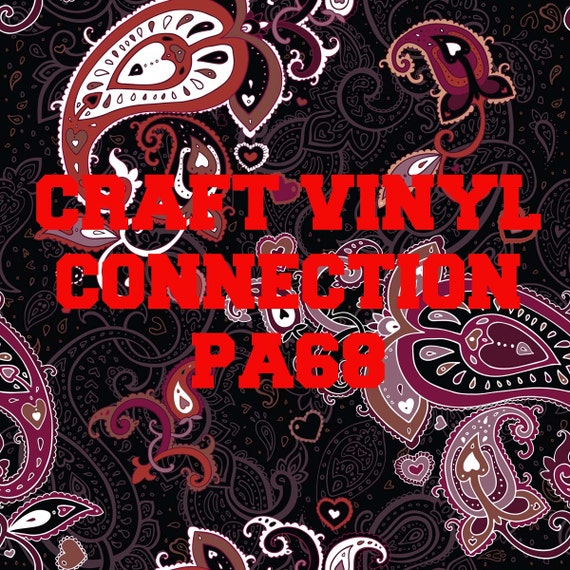 651 vinyl paisley print glitter htv by craftvinylconnection