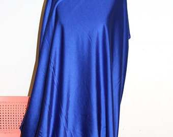 Royal Blue Shiny Tricot Nylon Spandex Lycra Fabric Bright High Quality 4-Way Stretch