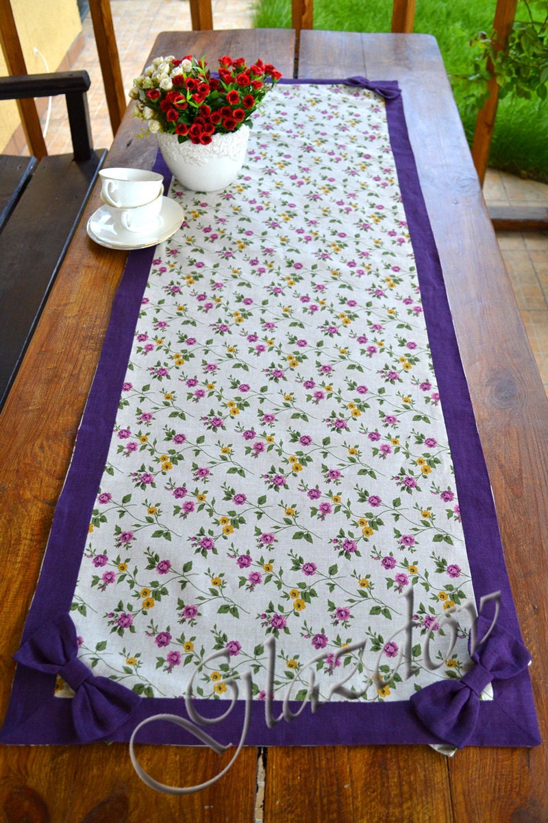 Linen Table Runner by GLAZDOV on Etsy