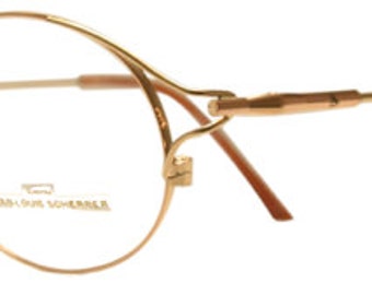 Jean-Louis Scherrer AGDE Fine Vintage Gold Glasses