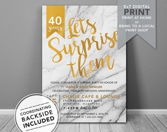 Surprise 50Th Wedding Anniversary Invitations 6