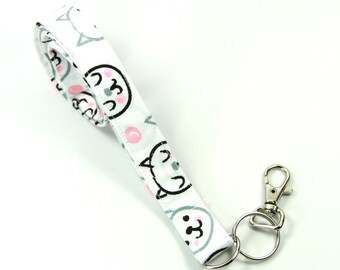 CAT Badge Holder, Cat Lanyard, Cat Fabric Lanyard, Cat Fabric Badge Holder