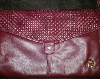 Vintage Burgundy Etienne Aigner Cross-body Purse