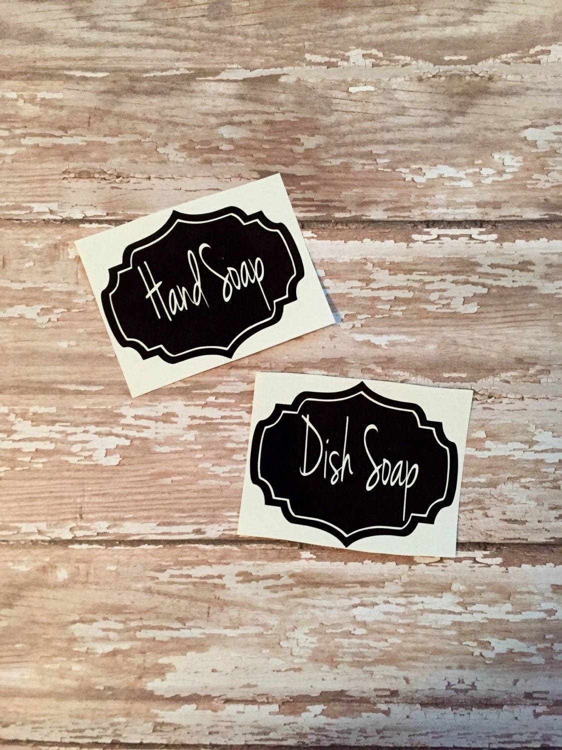 Vinyl Decal Labels Hand Soap Dish Soap Lotion Vinyl