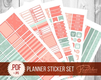 Printable Planner Sticker Set planner Stickers pack stickers Monthly stickers Planner Sticker Pack Planner sticker for use with Erin Condren