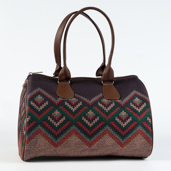 Elegant Knitting Style Printed Handbag in Reserved by MyBrightBag