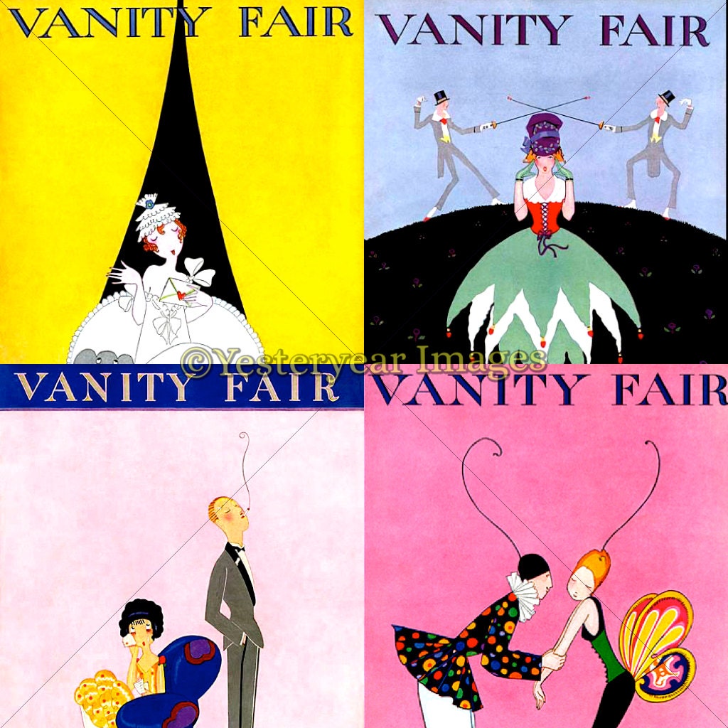 Vintage VANITY FAIR Magazine Covers A Digital Images