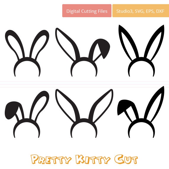 Download SVG Monogram Easter Bunny Ears instant download cut file ...