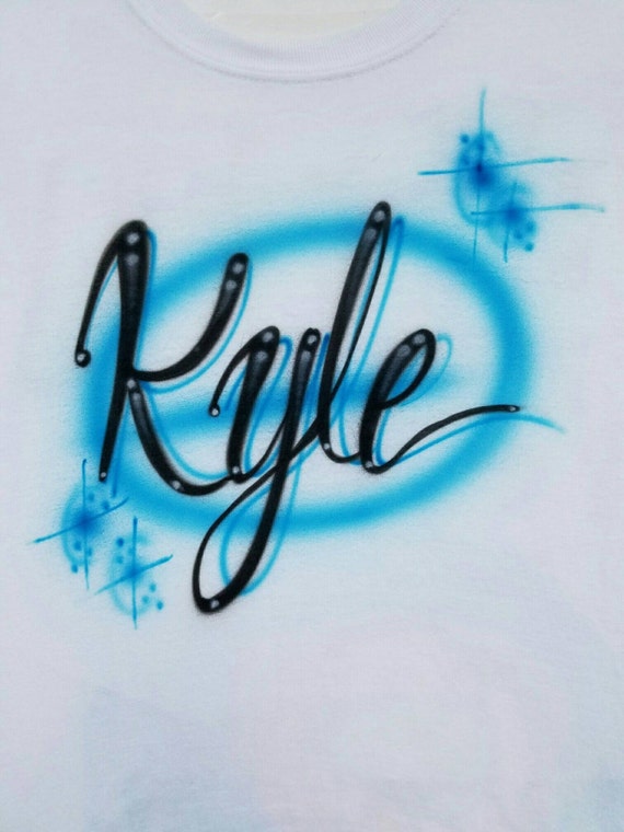 Airbrush Script Name Design