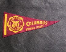 Popular items for school pennant on Etsy