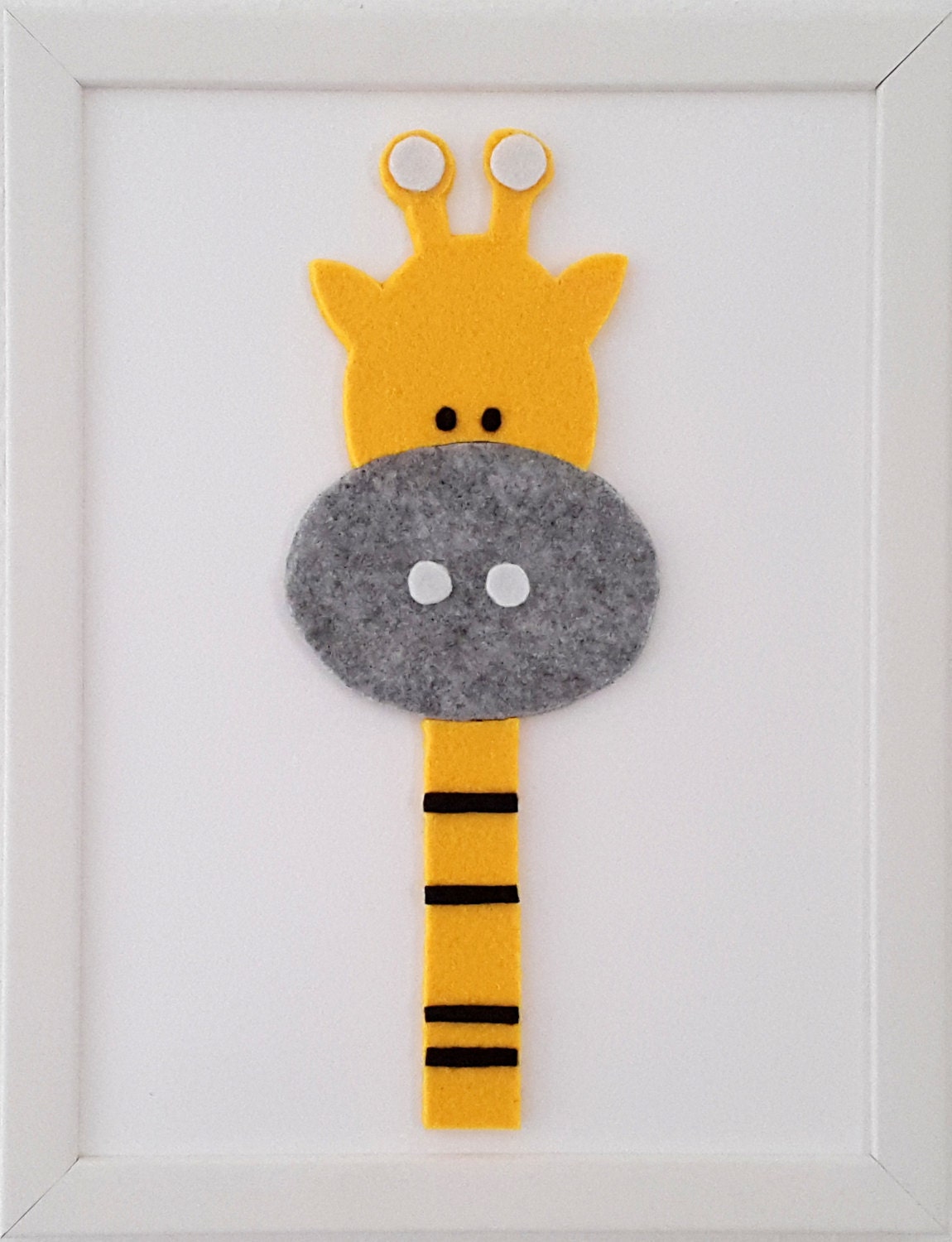 Giraffe Nursery Decor Framed Nursery Wall Art Kids room