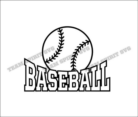 Download Baseball Word Download Files SVG DXF EPS Silhouette
