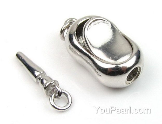 Push in closure clasp 925 sterling silver clasp box clasp