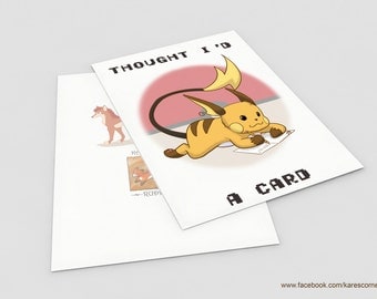 Pikachu Printable Birthday Card Pokemon