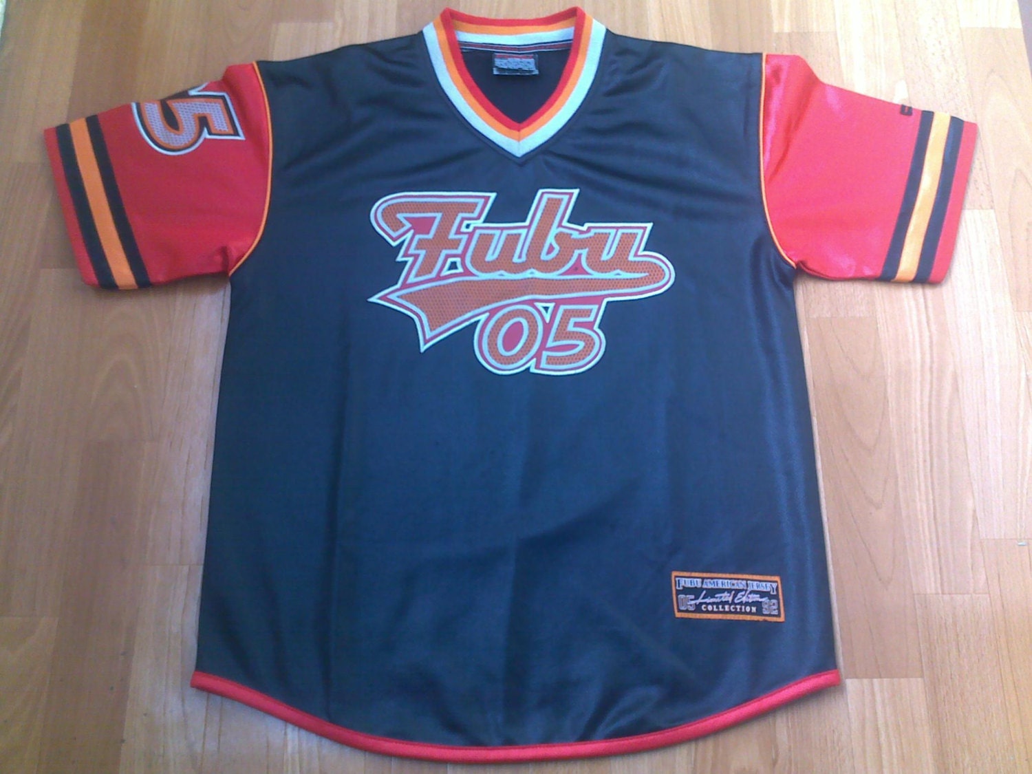 FUBU t-shirt vintage hip-hop jersey of 90s rap clothing