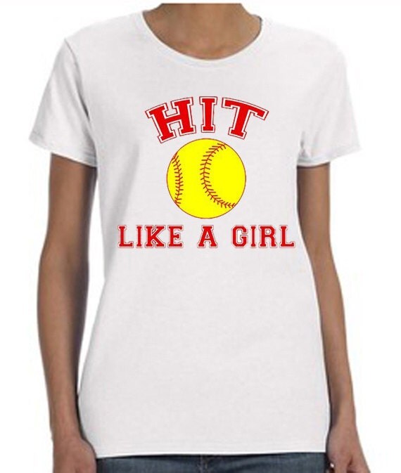 Hit Like a Girl Softball TeeShirt