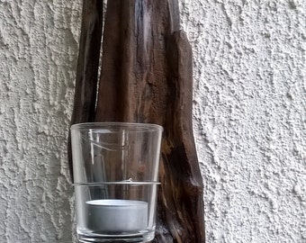 Driftwood hanging tealight