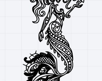 Free Free 247 Mermaid Mandala Svg SVG PNG EPS DXF File