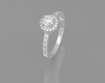 14 k White Gold engagement ring
