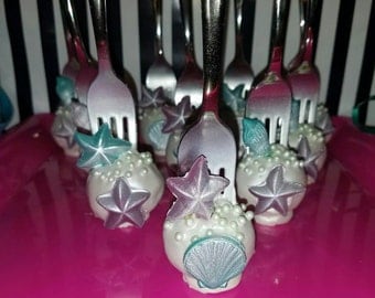 Little Mermaid Dinglehopper Cake Pops