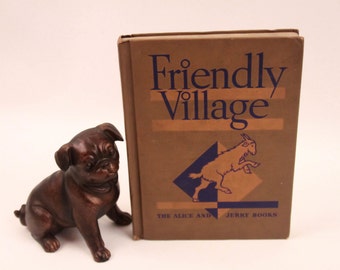 Alice And Jerry Books Vintage Reading Early Readers 1939 "Friendly Village" ~ Purdy Words ~ 160920