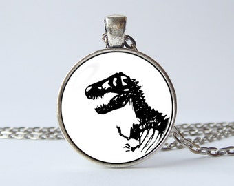 T Rex necklace Dinosaur jewelry Dinosaur necklace T Rex pendant Tyrannosaurus Rex Dinosaur gift Dinosaur jewellery Animal necklace Skeleton
