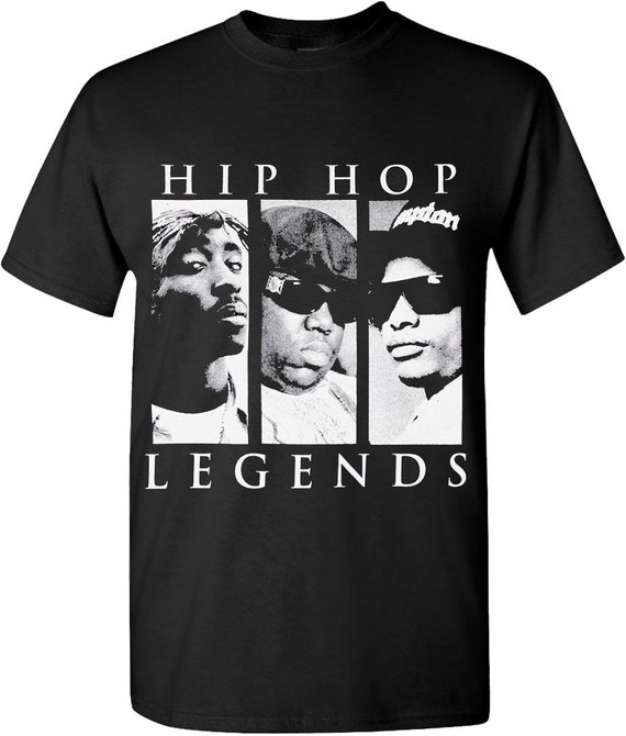 Tupac Eazy E Biggie Hip Hop Legend Graphic T Shirts