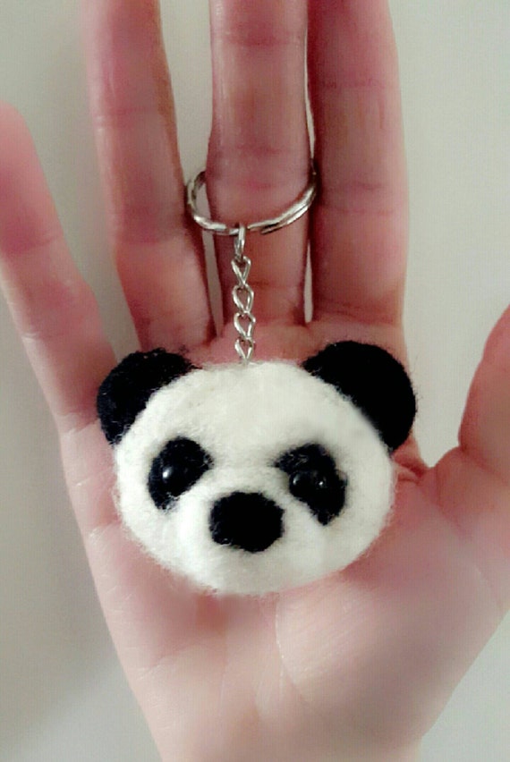 needle-felt-panda-keychain-handmade-bespoke