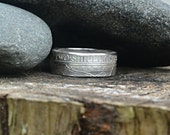 1889 Two Shillings/Florin. Sterling Silver Hand Made Coin Ring