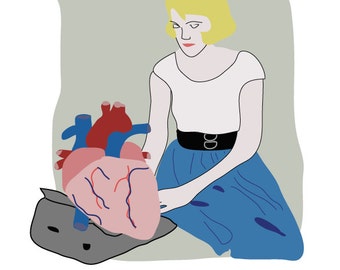 Sylvia Plath Digital Illustration