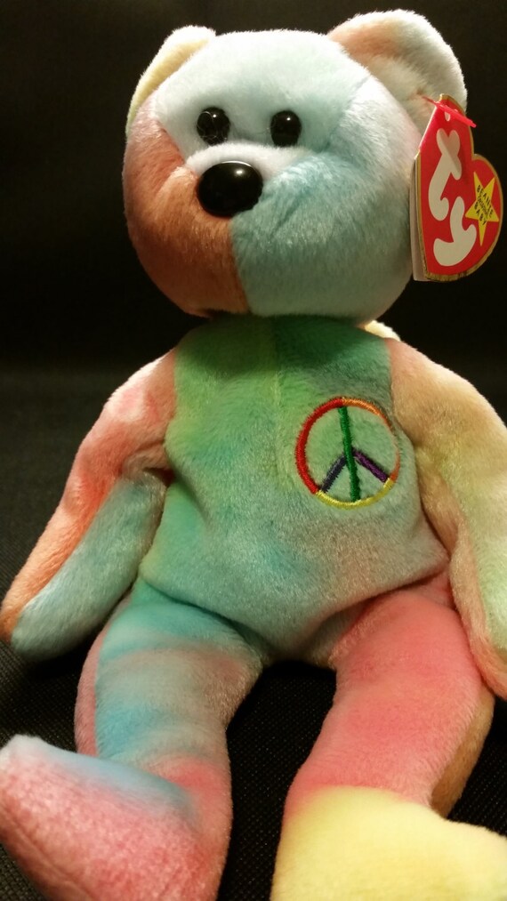 Ty beanie baby PEACE the bear 1996 vintage mint tags