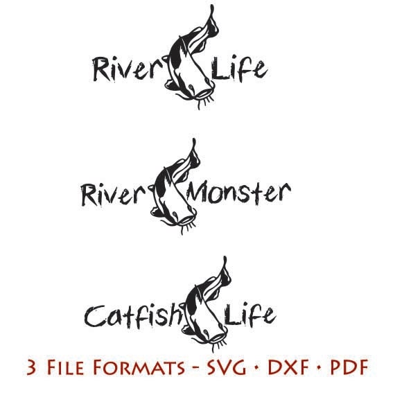 Download Digital File Fishing Lake Life Fishing Catfish by DIGITALSVGFILES