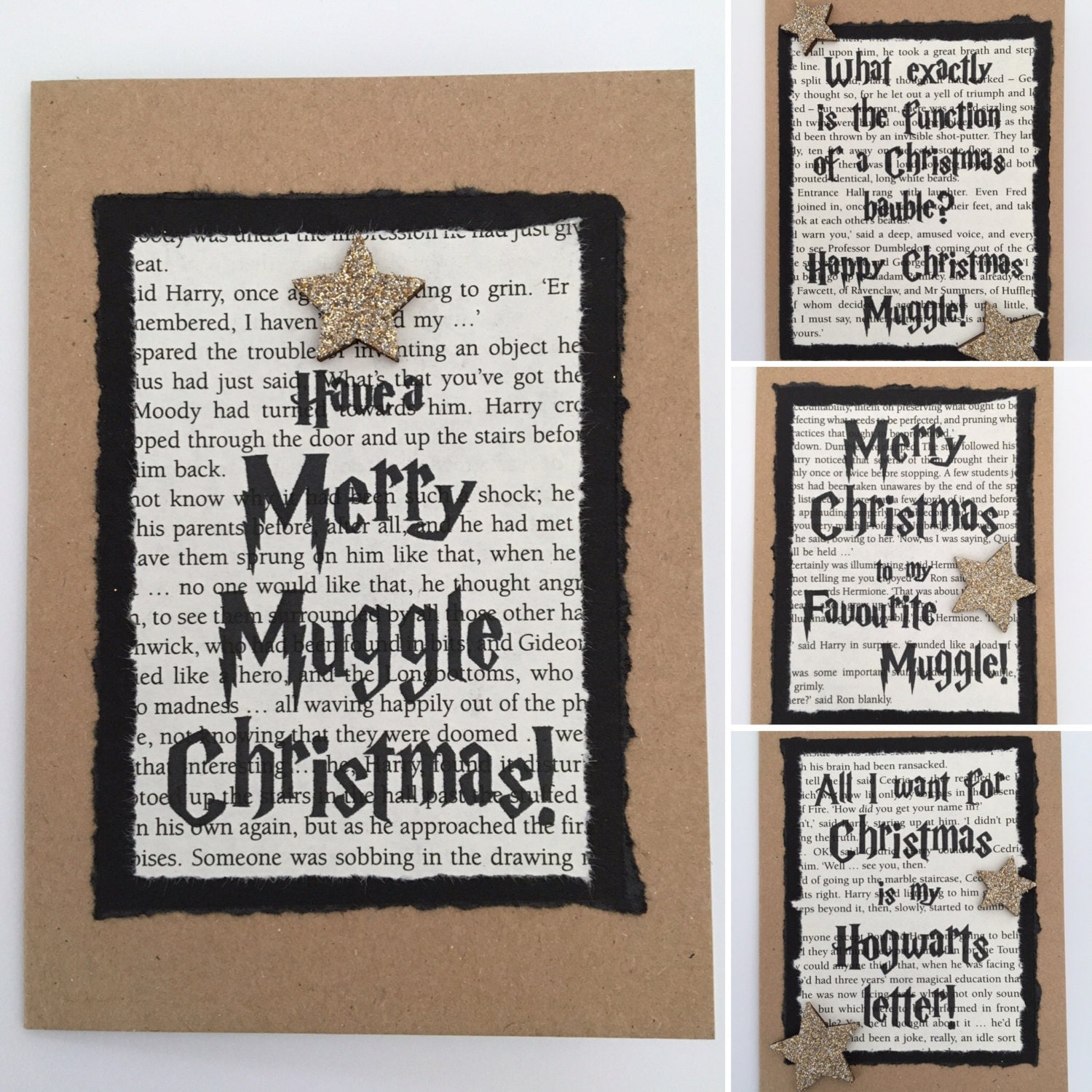 Harry Potter Christmas Card Book Inspired Greetings Card