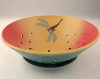 Ceramic berry bowl, stoneware berry bowl, porcelain berry bowl, berry bowl, fruit bowl, vegetable bowl, clay berry bowl, colander, strainers