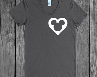 DISNEY SVG & png Digital File Download Mickey Head Heart - perfect for a custom Disney Shirt or Disney Onsie