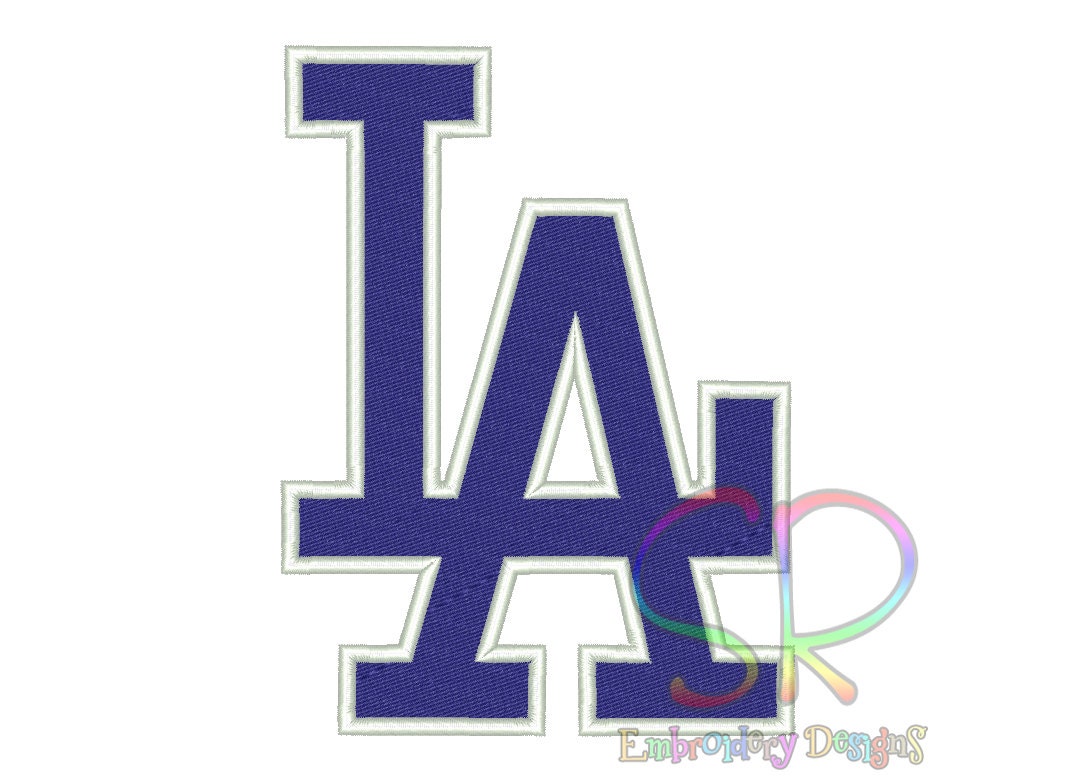 11 Size Los Angeles Dodgers Embroidery Designs Baseball Logo