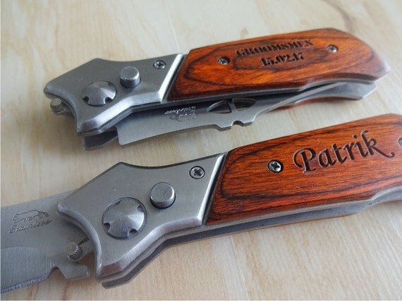2 SET Personalized Pocket Knives. Gift for Him. Gift for Dad