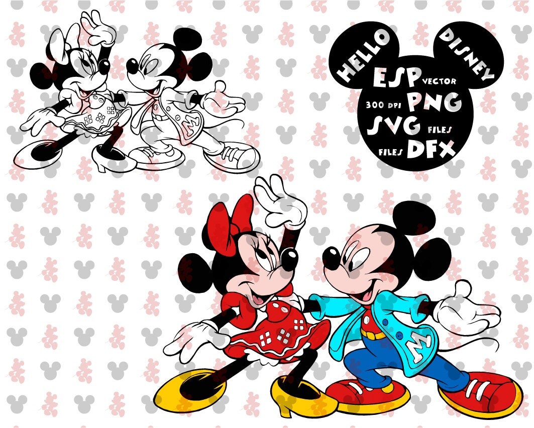 Download Disney Svg Mickey and Minnie Clipart Disney Cut files